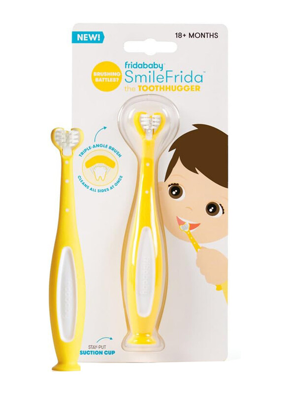 Fridababy 3-Sided Toddler Smilefrida the Tooth Hugger Toothbrush for Babies, Yellow
Fridababy 3-Sided Toddler Smilefrida the Tooth Hugger Toothbrush for Babies, Yellow