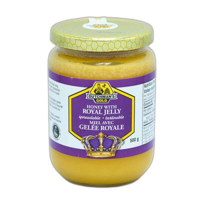 Dutchman’s Gold Honey with Royal Jelly , Premium Raw Honey for Vitality & Wellness , 500g
Dutchman’s Gold Honey with Royal Jelly , Premium Raw Honey for Vitality & Wellness , 500g