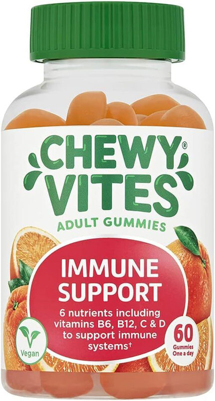 Chewy Vites Adults Immune Support High Strength Vitamin D, Vitamin B6, B12, C, Zinc & Selenium Real Fruit Juice, 60 Gummies
Chewy Vites Adults Immune Support High Strength Vitamin D, Vitamin B6, B12, C, Zinc & Selenium Real Fruit Juice, 60 Gummies
