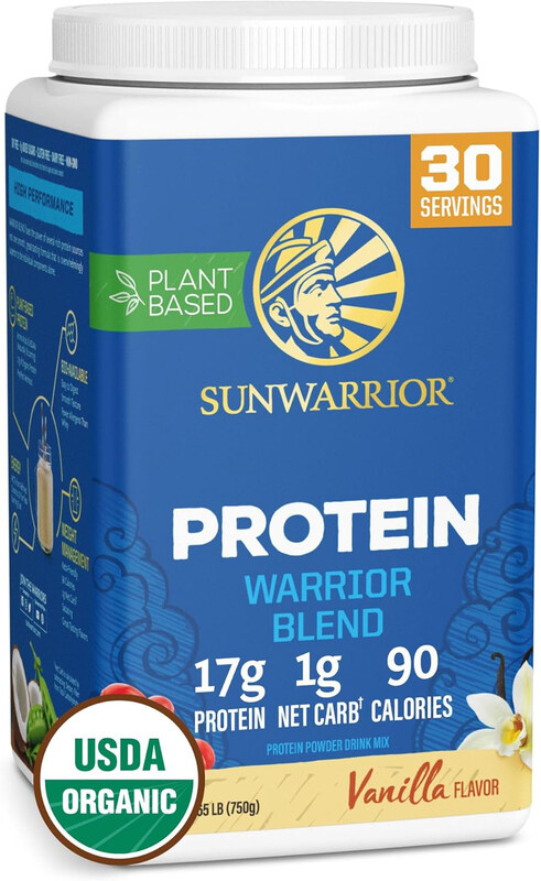 Sunwarrior Warrior Blend Organic Vegan Protein Powder with BCAAs and Pea Protein, 30 Servings, Vanilla
Sunwarrior Warrior Blend Organic Vegan Protein Powder with BCAAs and Pea Protein, 30 Servings, Vanilla
