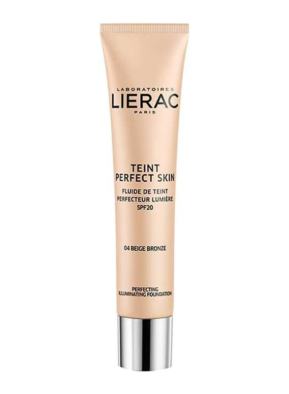 Lierac Teint Perfect Skin Illuminating Perfecting Fluid Foundation SPF20, 30ml, 04 Bronze Beige
Lierac Teint Perfect Skin Illuminating Perfecting Fluid Foundation SPF20, 30ml, 04 Bronze Beige