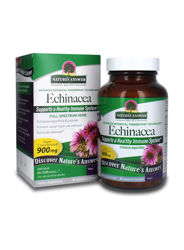 Nature's Answer Echinacea Purpurea Herb Vegetarian Vegan Capsules, 900mg, 90 Capsules
Nature's Answer Echinacea Purpurea Herb Vegetarian Vegan Capsules, 900mg, 90 Capsules