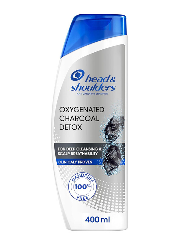 Head & Shoulders Anti-Dandruff Shampoo, Oxygenated Charcoal Detox, 100% Dandruff Free, 400ml
Head & Shoulders Anti-Dandruff Shampoo, Oxygenated Charcoal Detox, 100% Dandruff Free, 400ml