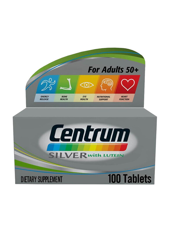 Centrum Silver with Lutein Multivitamin Tablets, Multimineral Supplements for Adults 50 + with Zinc, Vitamin B, D & Magnesium, 100 Tablets
Centrum Silver with Lutein Multivitamin Tablets, Multimineral Supplements for Adults 50 + with Zinc, Vitamin B, D & Magnesium, 100 Tablets