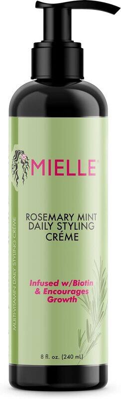 Mielle Organics Rosemary Mint Multi-Vitamin Daily Styling Creme For Curly Hair Definition, Paraben And Silicone Free, 240 ml, White
Mielle Organics Rosemary Mint Multi-Vitamin Daily Styling Creme For Curly Hair Definition, Paraben And Silicone Free, 240 ml, White