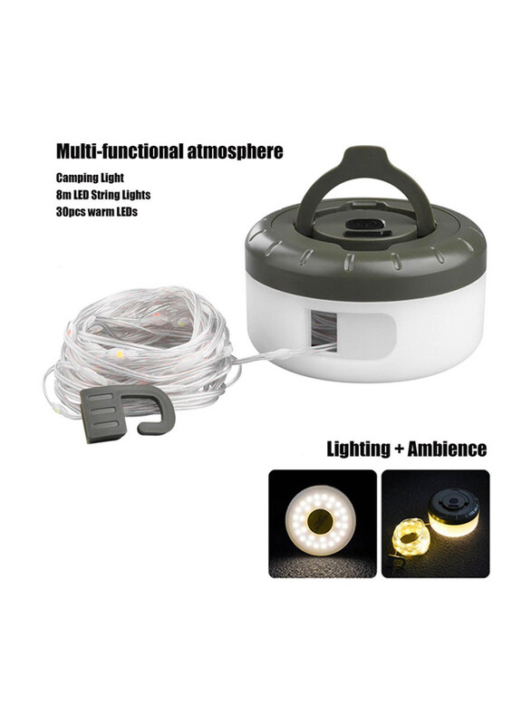 Arabian Gear 8M 2-in-1 Outdoor 30+ LED String Camping String Lights with 5 Modes, Multicolour
Arabian Gear 8M 2-in-1 Outdoor 30+ LED String Camping String Lights with 5 Modes, Multicolour