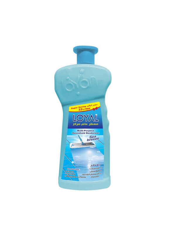Loyal Multi-Purpose Household Deodorizer Concentrated Gel, Sea Breeze Scent - 2100 ml x 2
Loyal Multi-Purpose Household Deodorizer Concentrated Gel, Sea Breeze Scent - 2100 ml x 2