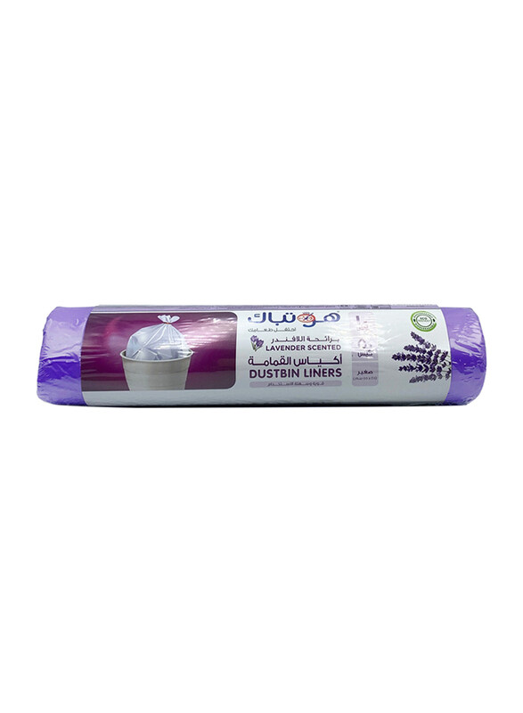 Hotpack Dust Bin Liner Bag Lavender Scented Roll, 45 x 55cm, 50 Bags x 10 Gallons
Hotpack Dust Bin Liner Bag Lavender Scented Roll, 45 x 55cm, 50 Bags x 10 Gallons