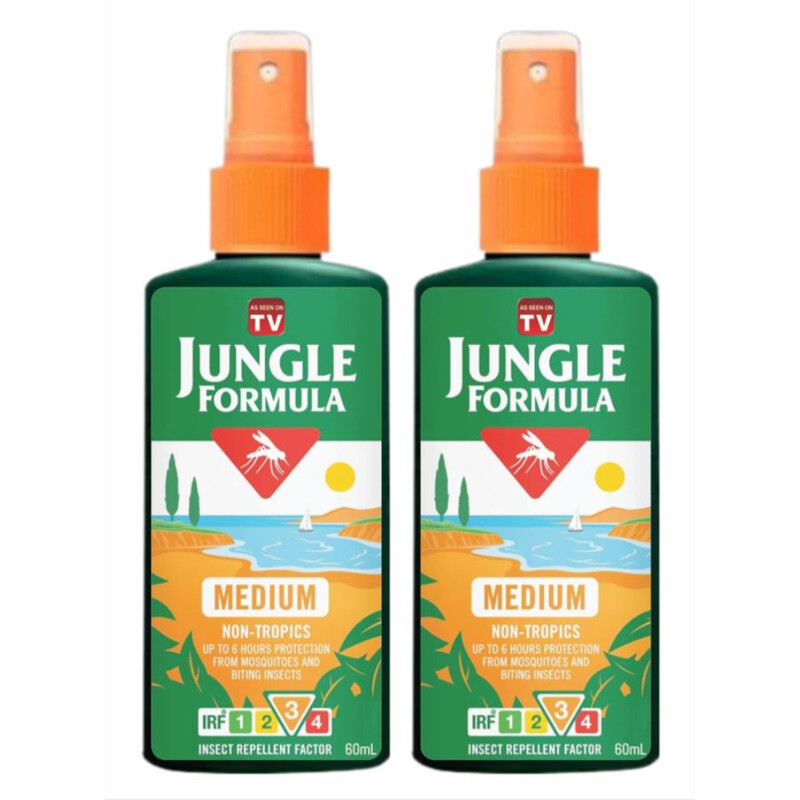 AS SEEN ON TV Pack of 2 Jungle Formula - Superior Mosquito Repellent for Maximum Safety in Any Environment
AS SEEN ON TV Pack of 2 Jungle Formula - Superior Mosquito Repellent for Maximum Safety in Any Environment