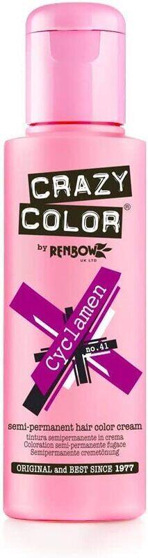 Generic Renbow Crazy Color Semi Permanent Hair Dye Colour Cream, Cyclamen No. 41, 100ml
Generic Renbow Crazy Color Semi Permanent Hair Dye Colour Cream, Cyclamen No. 41, 100ml
