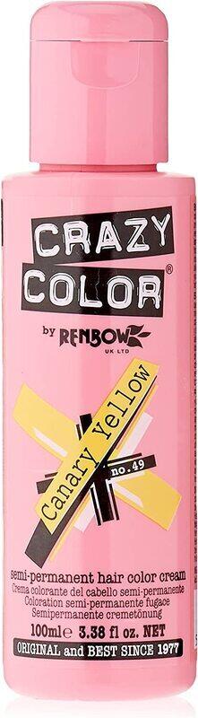 Generic Renbow Crazy Color Semi Permanent Hair Dye Colour Cream, Canary Yellow No.49, 100ml
Generic Renbow Crazy Color Semi Permanent Hair Dye Colour Cream, Canary Yellow No.49, 100ml