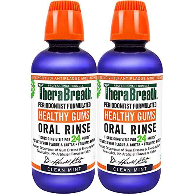 TheraBreaths Periodontist Formulated Healthy Gum Oral Rinse with Clean Mint Flavour, 2 x 16oz
TheraBreaths Periodontist Formulated Healthy Gum Oral Rinse with Clean Mint Flavour, 2 x 16oz