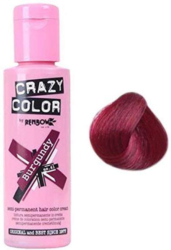 Generic Renbow Crazy Color Semi Permanent Hair Dye Colour Cream, Burgundy, 100ml
Generic Renbow Crazy Color Semi Permanent Hair Dye Colour Cream, Burgundy, 100ml