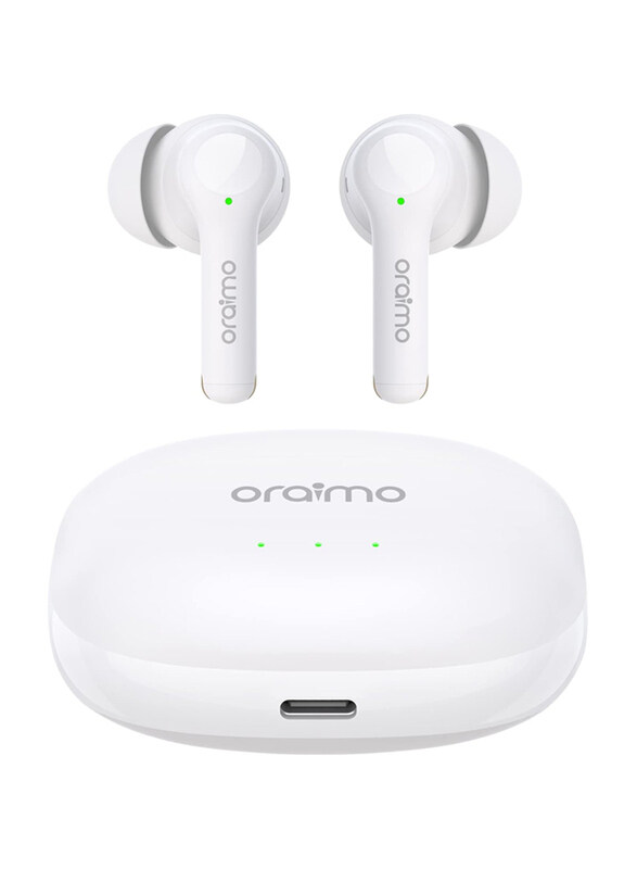Oraimo Wireless Bluetooth Headphones In-Ear Earphones with Noise Cancellation, White
Oraimo Wireless Bluetooth Headphones In-Ear Earphones with Noise Cancellation, White