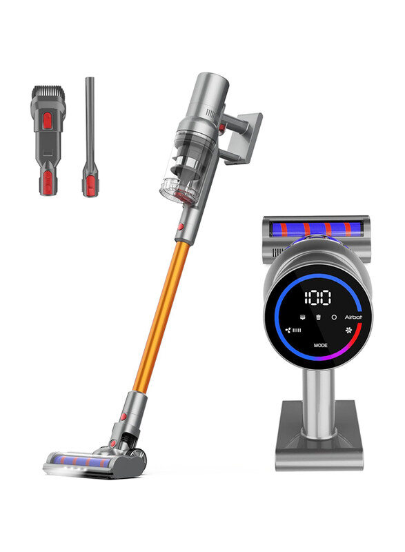 Airbot Cordless Stick Vacuum Cleaner with 27Kpa Powerful Suction, 250W Up to 45mins Runtime, LED Display, Gold
Airbot Cordless Stick Vacuum Cleaner with 27Kpa Powerful Suction, 250W Up to 45mins Runtime, LED Display, Gold