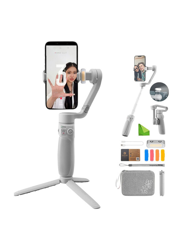 Zhiyun Smooth Q4 3-Axis Foldable Gimbal Stabilizer for iPhone Smartphone, White
Zhiyun Smooth Q4 3-Axis Foldable Gimbal Stabilizer for iPhone Smartphone, White