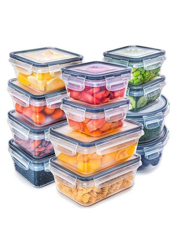 MahMir Airtight Meal Prep Container Set with Locking Lids, 12pcs Re-usable Plastic Food Storage Containers, Stackable Kitchen Organizer Boxes, BPA Fre
MahMir Airtight Meal Prep Container Set with Locking Lids, 12pcs Re-usable Plastic Food Storage Containers, Stackable Kitchen Organizer Boxes, BPA Fre