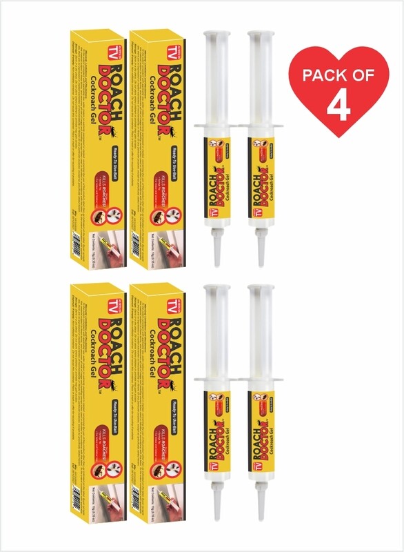 As Seen On TV Cockroach Gel Bait Syringe - Best Roach Killer for Quick and Lasting Results Pack Of 4
As Seen On TV Cockroach Gel Bait Syringe - Best Roach Killer for Quick and Lasting Results Pack Of 4