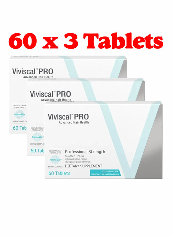 Viviscal Pro Professional-Strength Hair Nourishment Supports Thicker Healthier Hair Growth Pack of 3
Viviscal Pro Professional-Strength Hair Nourishment Supports Thicker Healthier Hair Growth Pack of 3