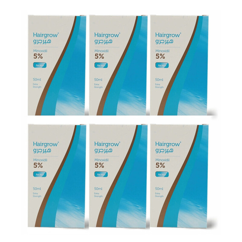 Dar Al Dawa Hairgrow 5% Minoxidil 50 ML Fight Hair Loss and Boost Regrowth (Pack of 6)
Dar Al Dawa Hairgrow 5% Minoxidil 50 ML Fight Hair Loss and Boost Regrowth (Pack of 6)
