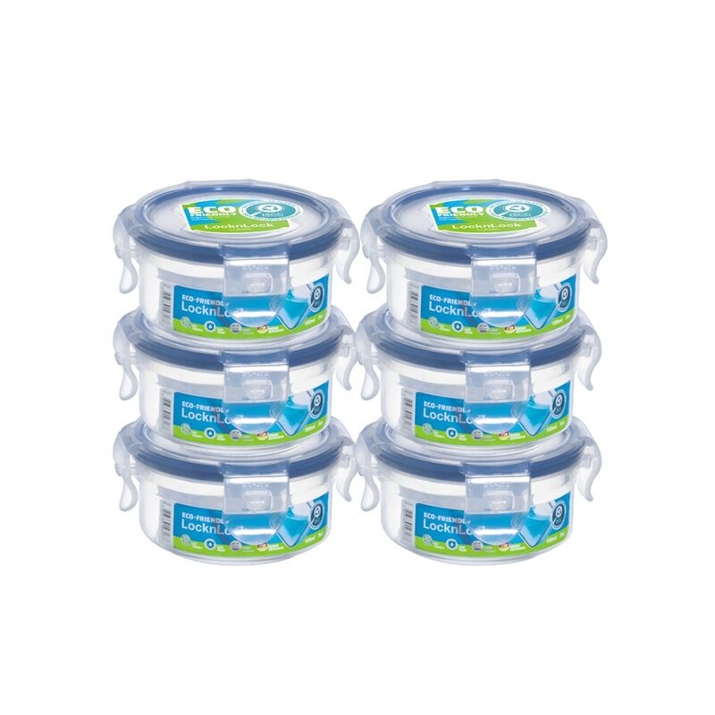 LocknLock Food Container Round 100ml - PACK of 6 - Airtight & Leak-Proof, BPA-Free, Ideal for Sauces, Baby Food, and Snacks
LocknLock Food Container Round 100ml - PACK of 6 - Airtight & Leak-Proof, BPA-Free, Ideal for Sauces, Baby Food, and Snacks