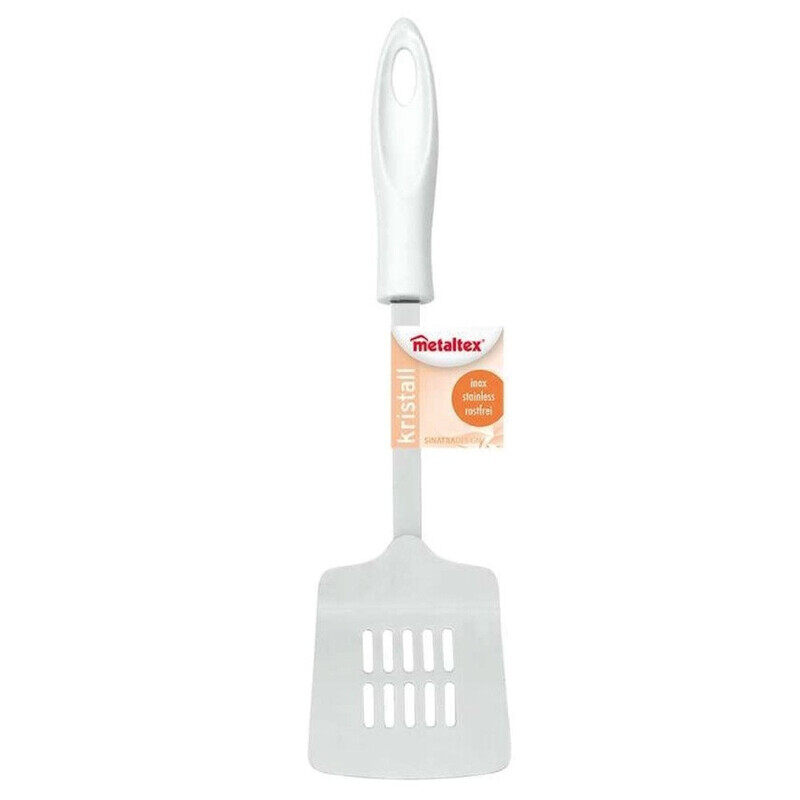 Metaltex Kristall Slotted Turner 33cm - Durable Stainless Steel Turner for Perfect Fried Dishes
Metaltex Kristall Slotted Turner 33cm - Durable Stainless Steel Turner for Perfect Fried Dishes
