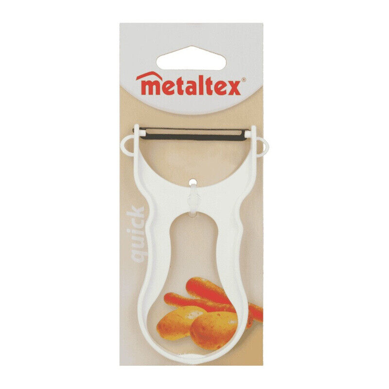 Metaltex Quick Vegetable Peeler - Hardened Stainless Steel Blade with Plastic Handle
Metaltex Quick Vegetable Peeler - Hardened Stainless Steel Blade with Plastic Handle