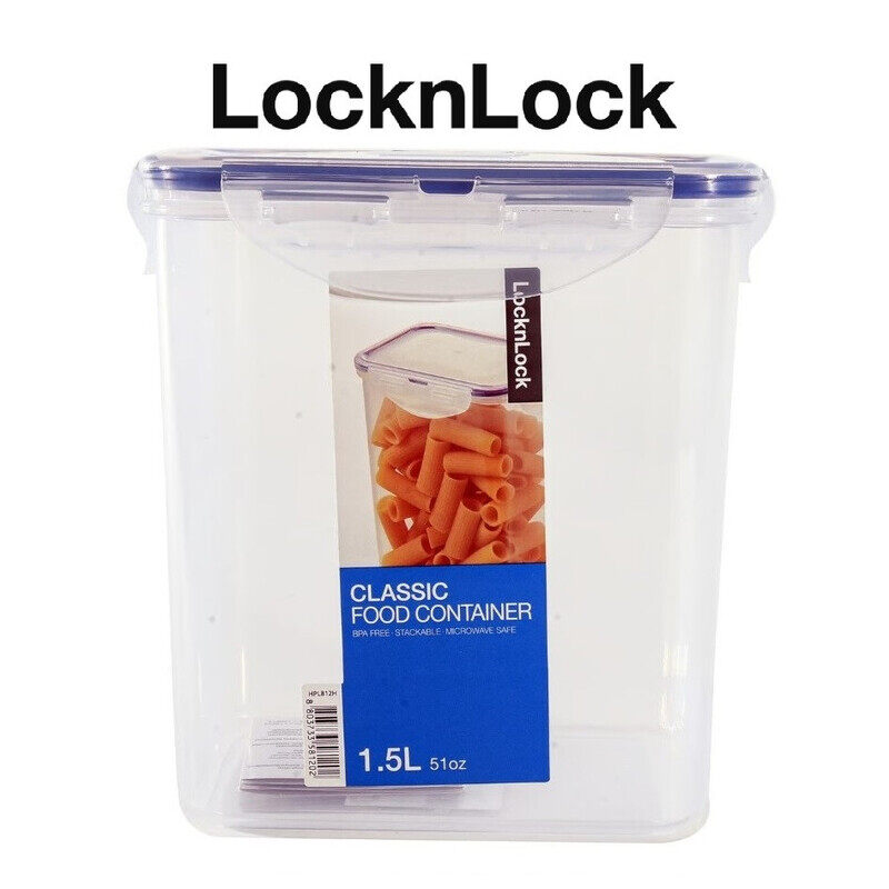Lock & Lock LocknLock 1.5L Rectangular Tall Airtight Food Container - BPA-Free, Microwave, Freezer, and Dishwasher Safe
Lock & Lock LocknLock 1.5L Rectangular Tall Airtight Food Container - BPA-Free, Microwave, Freezer, and Dishwasher Safe