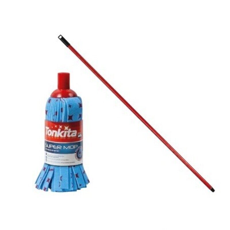 Tonkita Super Mop with Stick - Effortless and Effective Floor Cleaning with Nonwoven Microfiber Technology
Tonkita Super Mop with Stick - Effortless and Effective Floor Cleaning with Nonwoven Microfiber Technology
