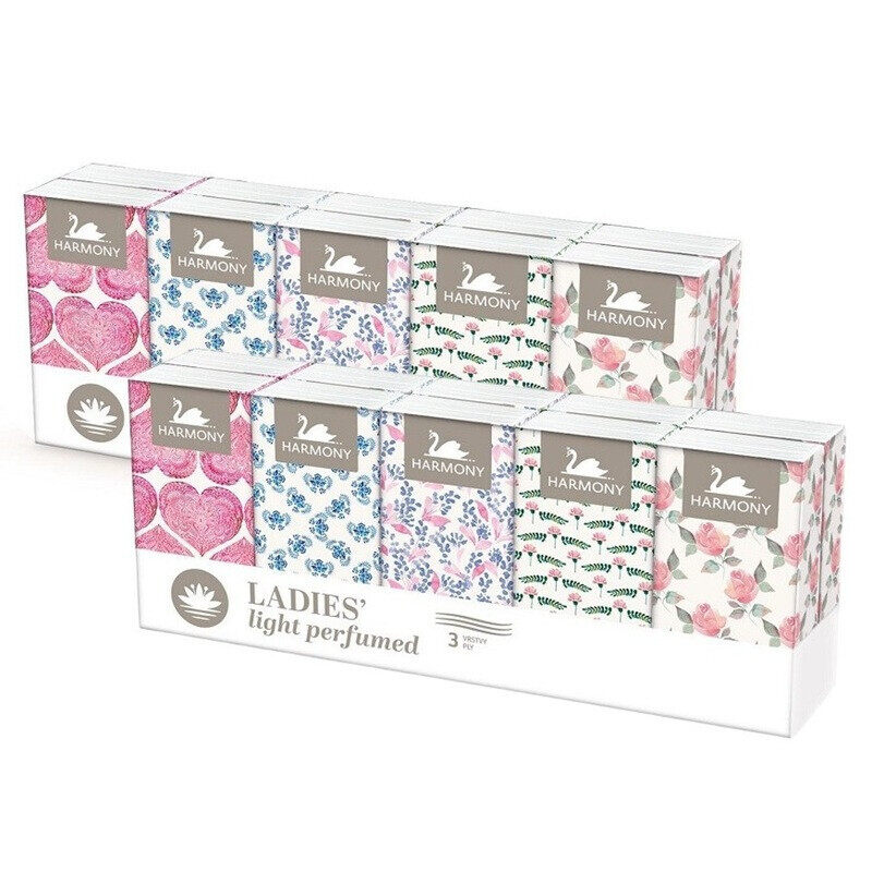 Generic Harmony 3-Ply Ladies Light Perfumed Tissues - Soft & Gentle, 10-Pack for Everyday Use (PACK of 2)
Generic Harmony 3-Ply Ladies Light Perfumed Tissues - Soft & Gentle, 10-Pack for Everyday Use (PACK of 2)