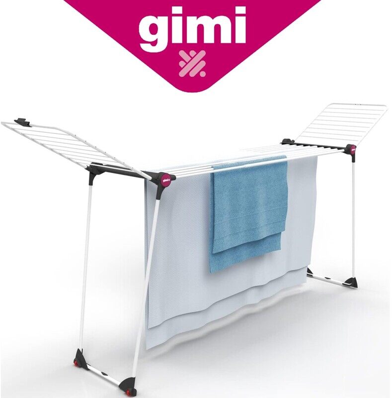 Gimi Dinamic 30m Clothes Airer - Versatile Italian Drying Rack with Extendable Grid and 30 Meter Hanging Surface
Gimi Dinamic 30m Clothes Airer - Versatile Italian Drying Rack with Extendable Grid and 30 Meter Hanging Surface
