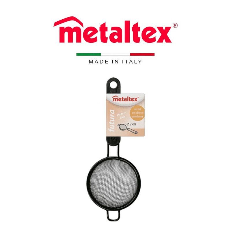 Metaltex Non-Stick Strainer - 7cm, Epoxy Coated Mesh, PS Plastic Handle, Made in Italy
Metaltex Non-Stick Strainer - 7cm, Epoxy Coated Mesh, PS Plastic Handle, Made in Italy