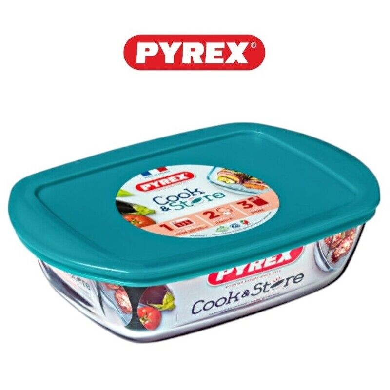 Pyrex Cook&Store 400ml Rectangular Roaster with Lid for Versatile Cooking and Storing
Pyrex Cook&Store 400ml Rectangular Roaster with Lid for Versatile Cooking and Storing