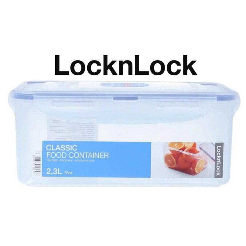 Lock & Lock LocknLock 2.3L Rectangular Airtight Food Container with Divider - BPA-Free, Microwave, Freezer, and Dishwasher Safe
Lock & Lock LocknLock 2.3L Rectangular Airtight Food Container with Divider - BPA-Free, Microwave, Freezer, and Dishwasher Safe