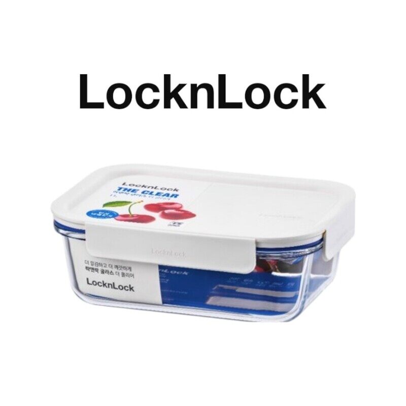 LocknLock Clear Glass Rectangular 1L White - Durable, Airtight, Heat-Resistant Food Storage Container
LocknLock Clear Glass Rectangular 1L White - Durable, Airtight, Heat-Resistant Food Storage Container