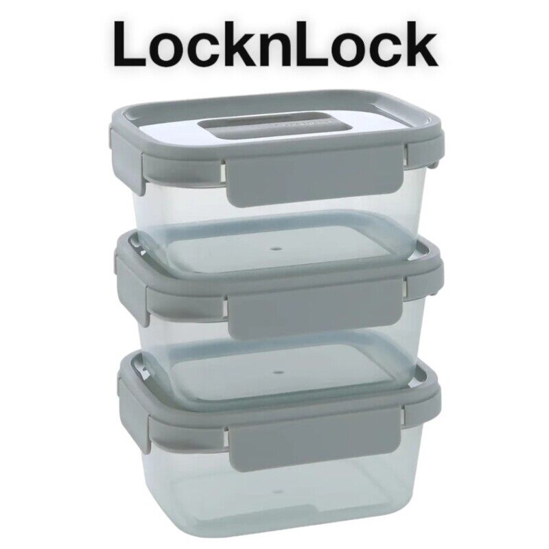 Lock & Lock LocknLock Nestopia Airtight Containers 920ml (Set of 3) - Microwave and Freezer Safe
Lock & Lock LocknLock Nestopia Airtight Containers 920ml (Set of 3) - Microwave and Freezer Safe