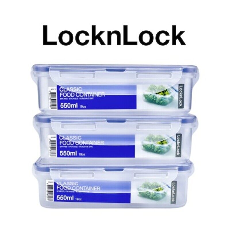 Lock & Lock LocknLock 550ml Rectangle Airtight Food Storage PACK OF 3 - BPA-Free, Microwave, Freezer, and Dishwasher Safe
Lock & Lock LocknLock 550ml Rectangle Airtight Food Storage PACK OF 3 - BPA-Free, Microwave, Freezer, and Dishwasher Safe