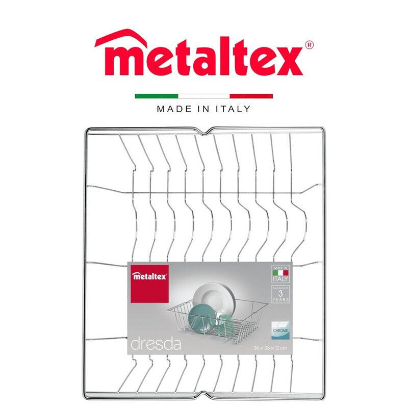 Metaltex Silver Dish Drainer Dresda - Compact Chrome-Plated Design for Small Sinks
Metaltex Silver Dish Drainer Dresda - Compact Chrome-Plated Design for Small Sinks