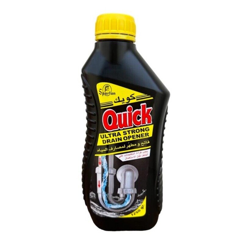 Spartan Quick Ultra Strong Drain Opener - 1250g Effective Clog Remover for All Pipe Types with Disinfecting Action
Spartan Quick Ultra Strong Drain Opener - 1250g Effective Clog Remover for All Pipe Types with Disinfecting Action