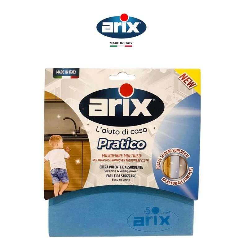 Arix Pratico Non-Woven Microfibre Multipurpose Cloth - Ultra Absorbent & Streak-Free Cleaning
Arix Pratico Non-Woven Microfibre Multipurpose Cloth - Ultra Absorbent & Streak-Free Cleaning