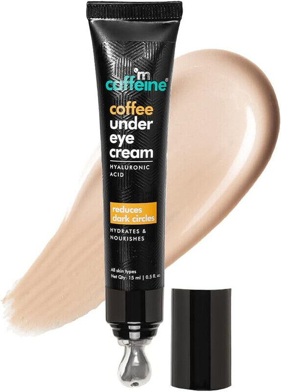 mCaffeine Coffee Under Eye Cream For Dark Circles For Women & Men With Vitamin E, Hyaluronic Acid & Coffee 15ml
mCaffeine Coffee Under Eye Cream For Dark Circles For Women & Men With Vitamin E, Hyaluronic Acid & Coffee 15ml