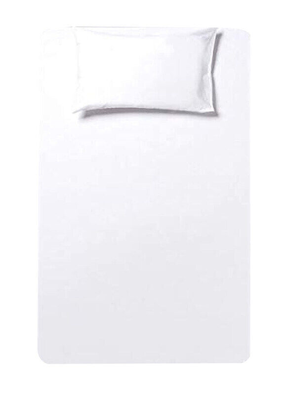 Aceir 2-Piece 180 TC Premium Collection Solid Print Cotton Flat Bedsheet Set, 1 Bedsheet + 1 Pillow Cases, Single, White
Aceir 2-Piece 180 TC Premium Collection Solid Print Cotton Flat Bedsheet Set, 1 Bedsheet + 1 Pillow Cases, Single, White