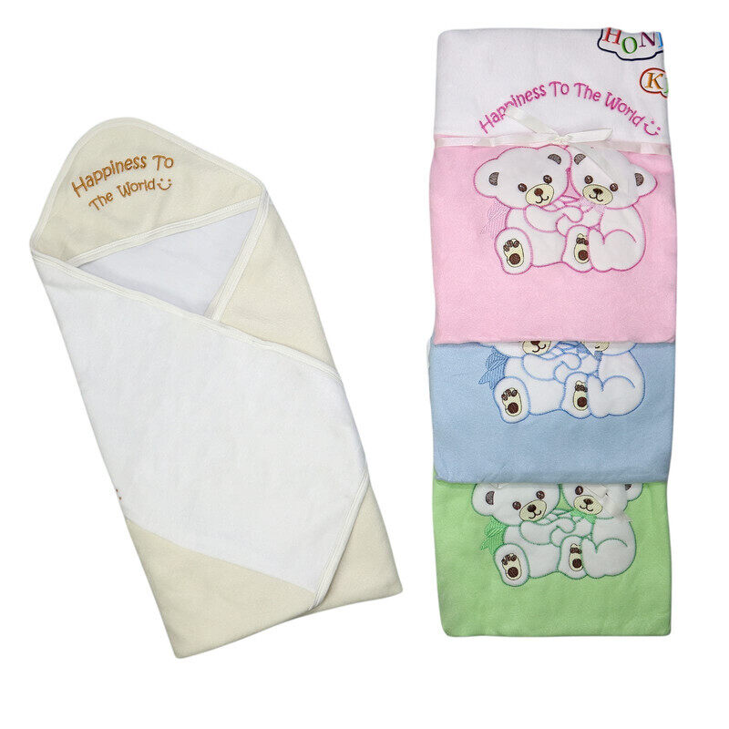 Honey Kids 12 PCS Baby Hooded Blanket Set Happiness to the World Collection Soft Cotton Swaddle Towels for Newborns 4 Colors, 3 PCS Each Ideal Gift P
Honey Kids 12 PCS Baby Hooded Blanket Set Happiness to the World Collection Soft Cotton Swaddle Towels for Newborns 4 Colors, 3 PCS Each Ideal Gift P