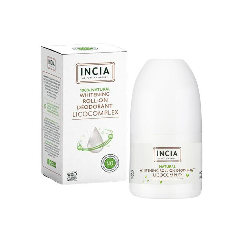 INCIA Natural Whitening Roll-On Deodorant Special Licocomplex 100% Natural, Aloe Vera & Alum, Gentle on Skin, Antibacterial, Non-Sticky, Long-Lasting
INCIA Natural Whitening Roll-On Deodorant Special Licocomplex 100% Natural, Aloe Vera & Alum, Gentle on Skin, Antibacterial, Non-Sticky, Long-Lasting