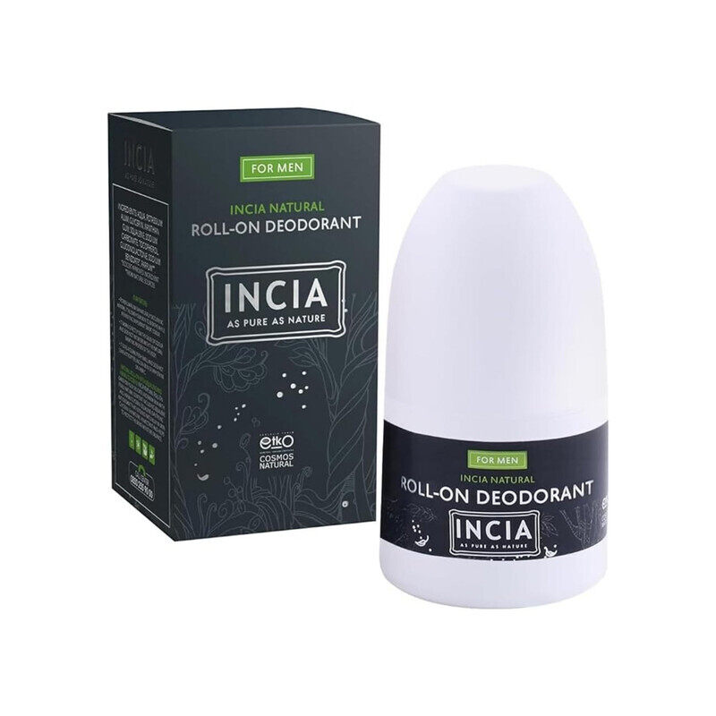 INCIA Natural Men's Roll On Deodorant Vegan, Aluminum Free Deodorant for Men, Fresh, Cruelty Free, Paraben Free, Natural Fragrance - 50 ml
INCIA Natural Men's Roll On Deodorant Vegan, Aluminum Free Deodorant for Men, Fresh, Cruelty Free, Paraben Free, Natural Fragrance - 50 ml