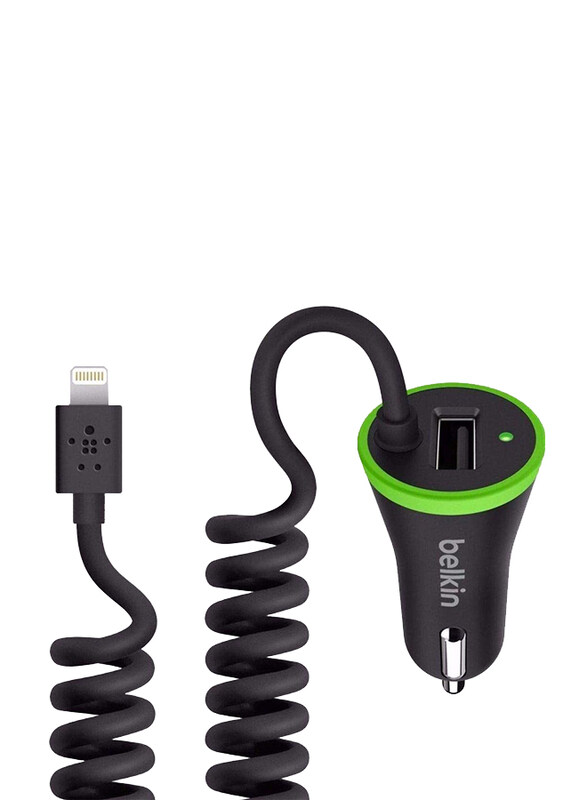 Belkin BoostUp Universal Car Charger, MFi Approved, Ultra-Fast 3.4A with Coiled Lightning Cable, Black
Belkin BoostUp Universal Car Charger, MFi Approved, Ultra-Fast 3.4A with Coiled Lightning Cable, Black