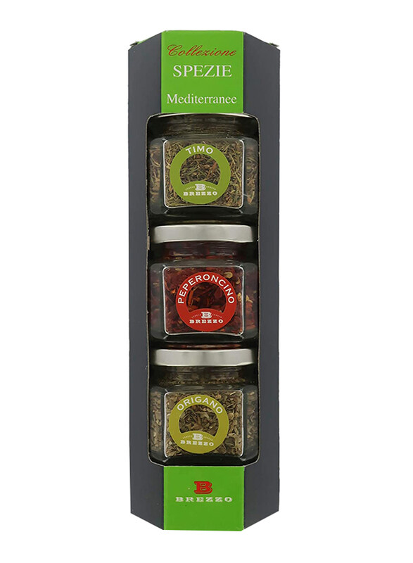 Brezzo - Italian Italian Peppers Jar of Three Spices Oregano, Thyme and Red Chilli, 90g
Brezzo - Italian Italian Peppers Jar of Three Spices Oregano, Thyme and Red Chilli, 90g