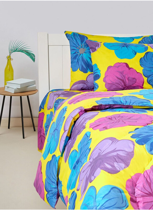 krude 4-Piece Multi Floral Printed Design 144 TC Poly Cotton Comforter Set, Double, Multicolour
krude 4-Piece Multi Floral Printed Design 144 TC Poly Cotton Comforter Set, Double, Multicolour