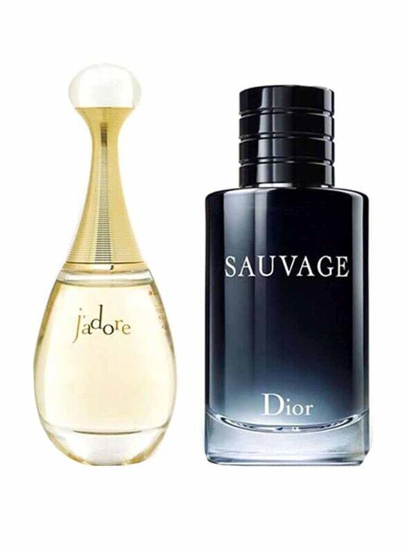 Christian Dior Dior 2-Piece Perfume Set Unisex, Sauvage 100ml EDP Perfume, J'Adore 100ml EDP Perfume
Christian Dior Dior 2-Piece Perfume Set Unisex, Sauvage 100ml EDP Perfume, J'Adore 100ml EDP Perfume