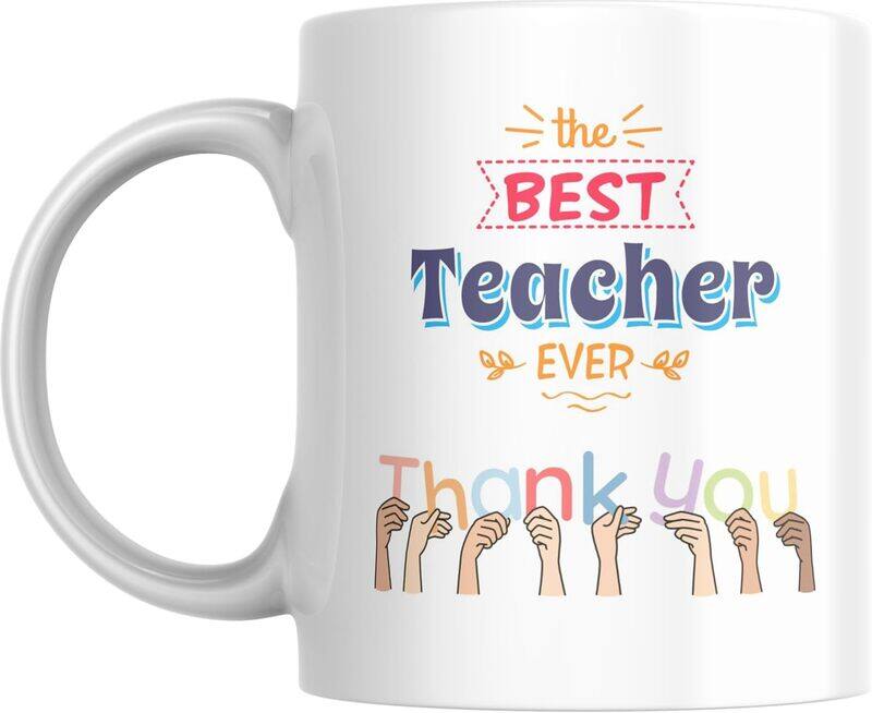 SIESTASAFARI Teacher Appreaciation Coffee Mug The Best Teacher Ever Thank You, Gift for Teacher, Teacher's Day, Man, Woman
SIESTASAFARI Teacher Appreaciation Coffee Mug The Best Teacher Ever Thank You, Gift for Teacher, Teacher's Day, Man, Woman